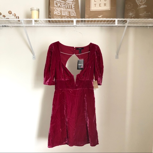 Forever 21 Dresses & Skirts - NWT Forever 21 Velvety Peasant Cottagecore Dress